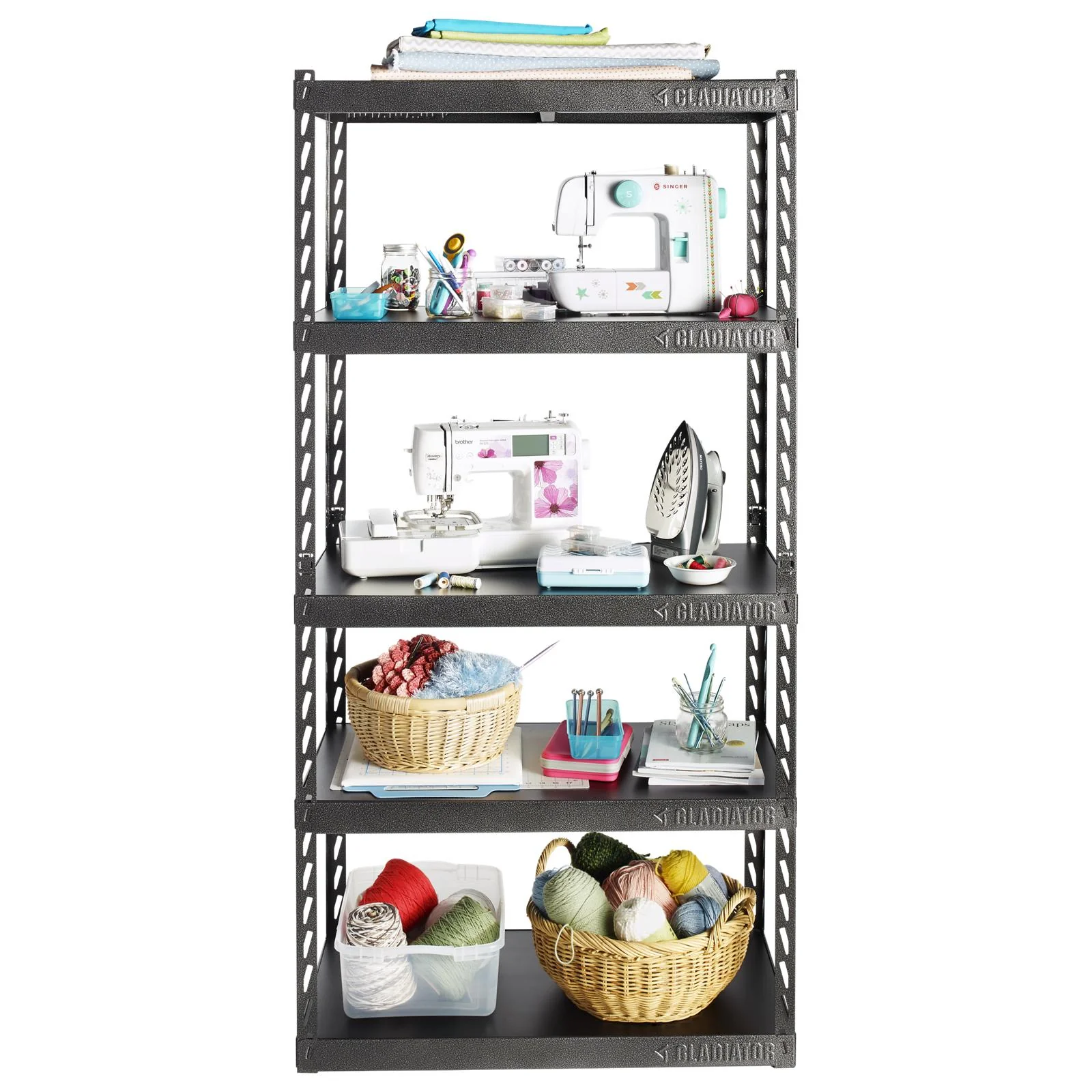 36" Wide EZ Connect Rack with Five 18" Deep Shelves - Image 3