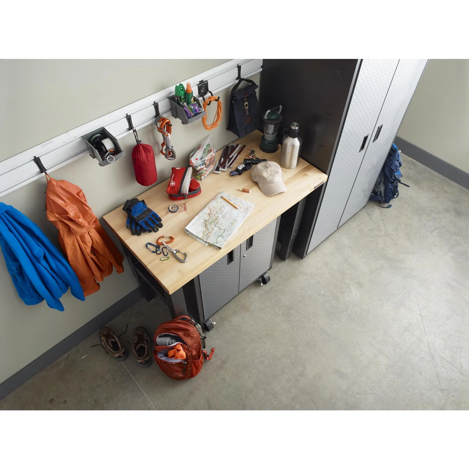 4' Adjustable Height Hardwood Workbench - Image 4