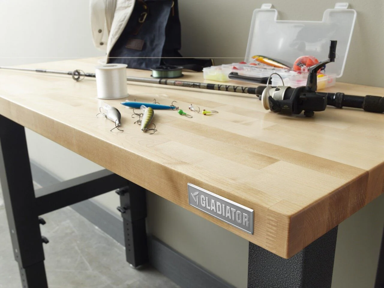 4' Adjustable Height Hardwood Workbench - Image 8