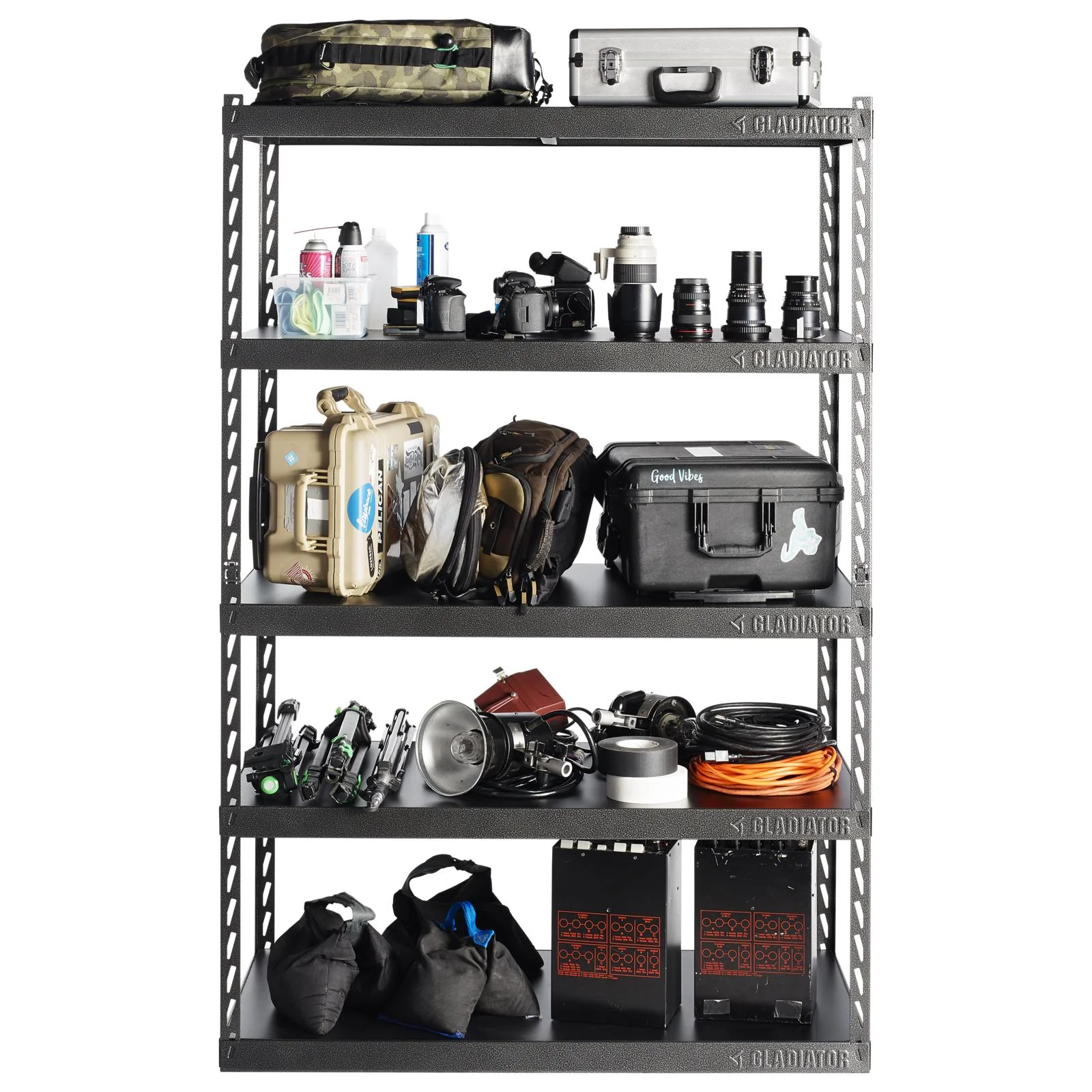 48" Wide EZ Connect Rack with Five 24" Deep Shelves - Image 3