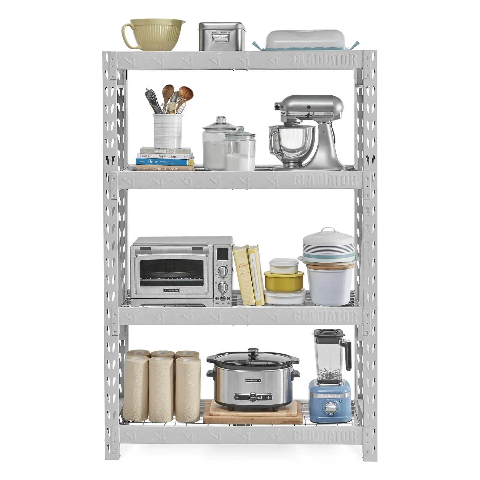 48" Wide Heavy Duty Rack with Four 18" Deep Shelves - Image 10
