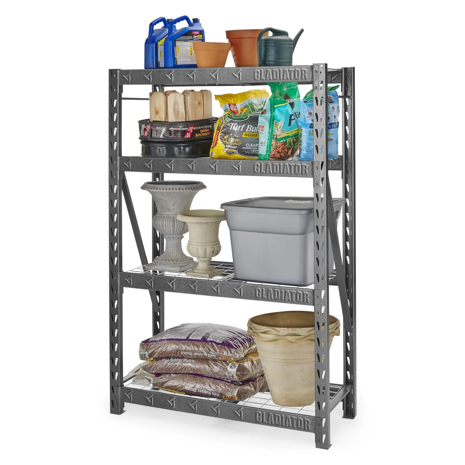 48" Wide Heavy Duty Rack with Four 18" Deep Shelves - Image 3