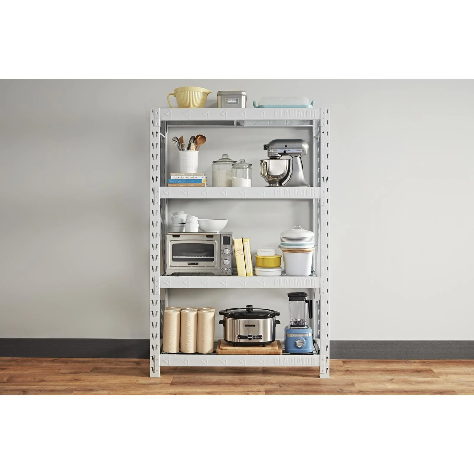 48" Wide Heavy Duty Rack with Four 18" Deep Shelves - Image 8