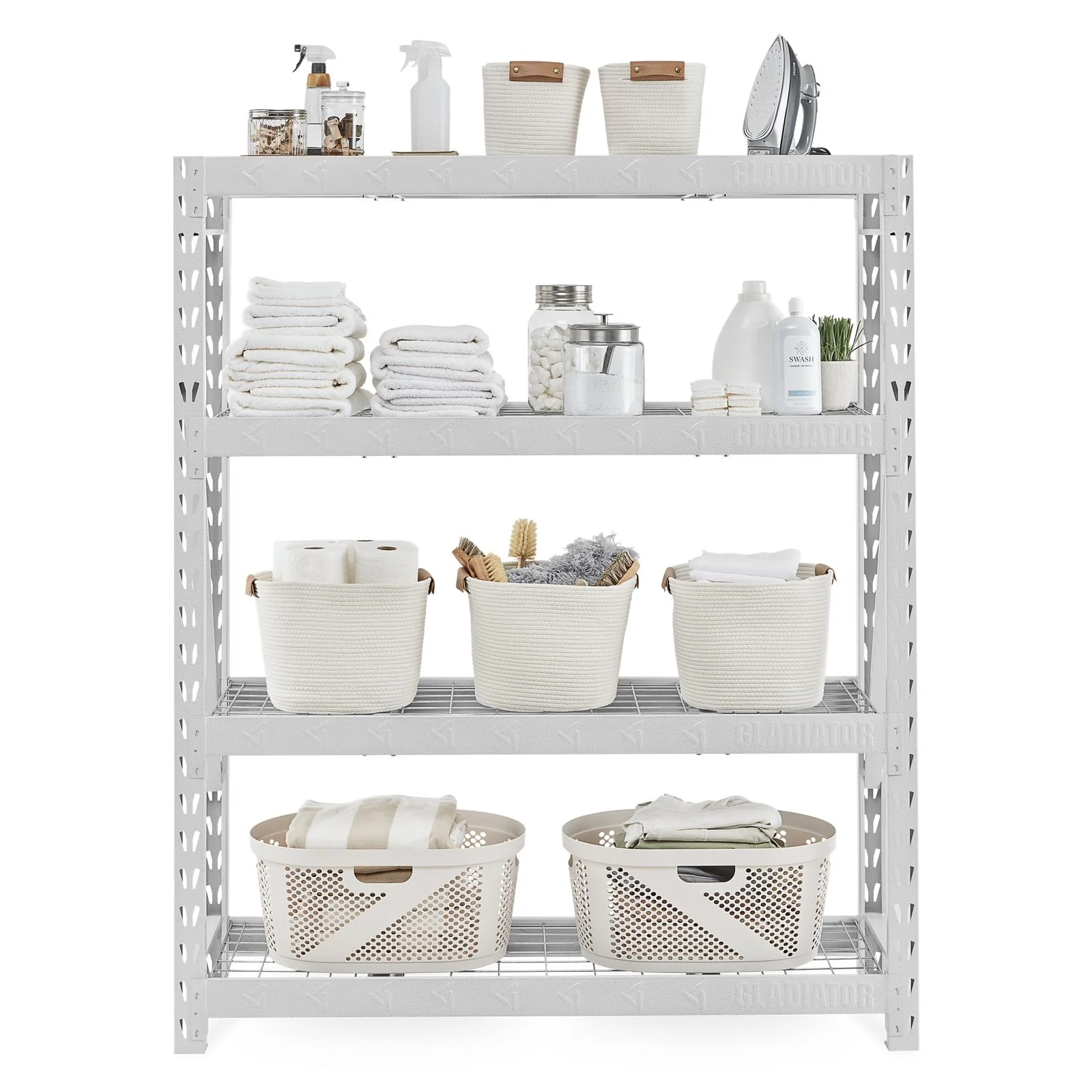 60" Wide Heavy Duty Rack with Four 18" Deep Shelves - Image 10