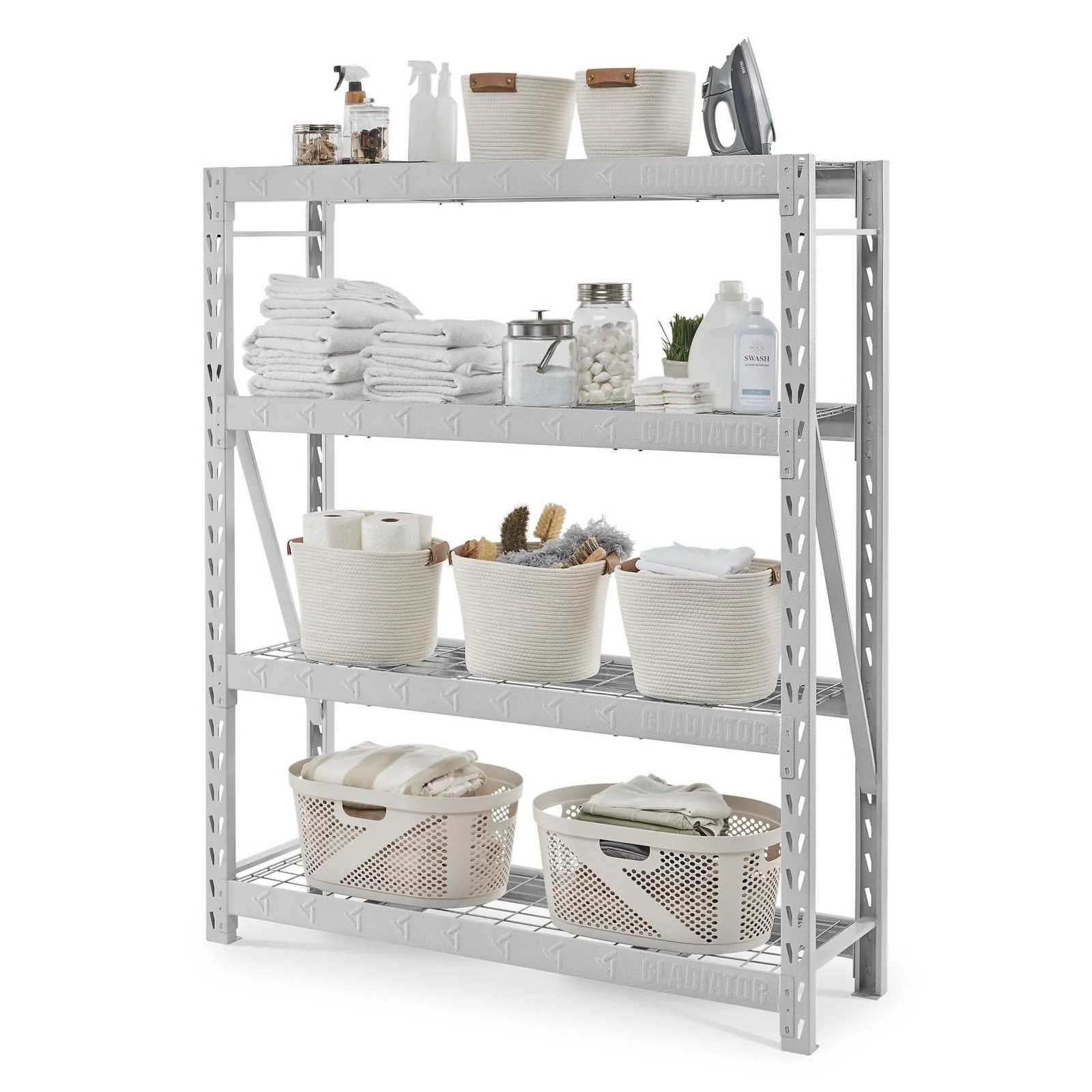 60" Wide Heavy Duty Rack with Four 18" Deep Shelves - Image 11
