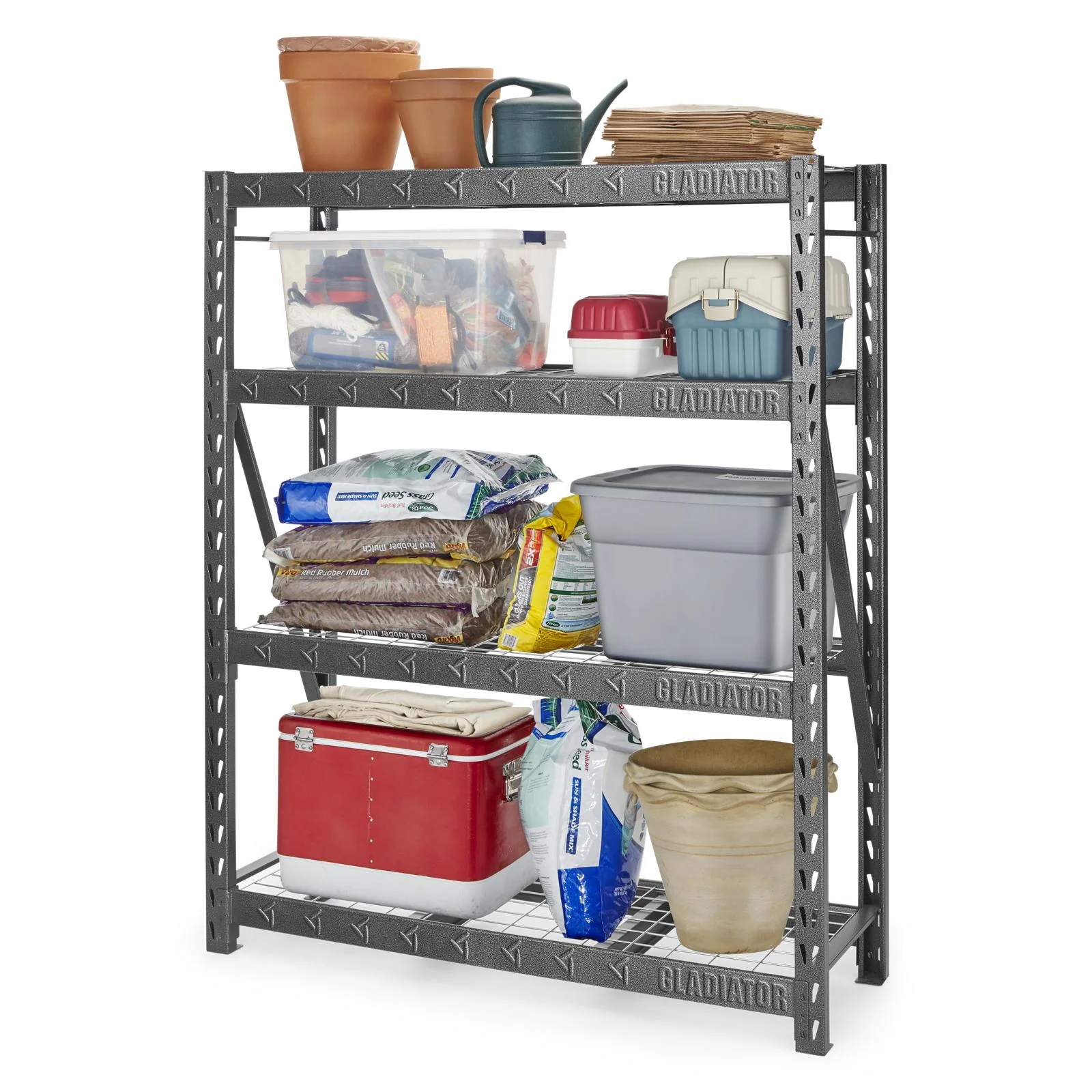 60" Wide Heavy Duty Rack with Four 18" Deep Shelves - Image 3