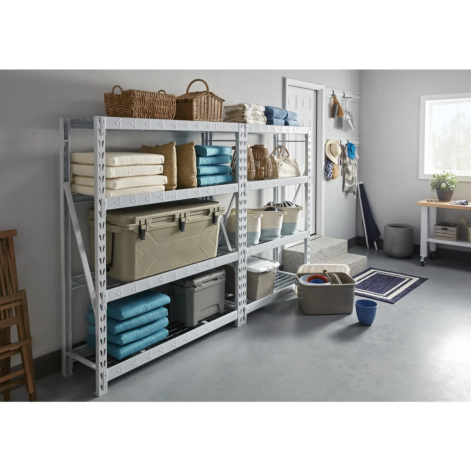 60" Wide Heavy Duty Rack with Four 18" Deep Shelves - Image 9
