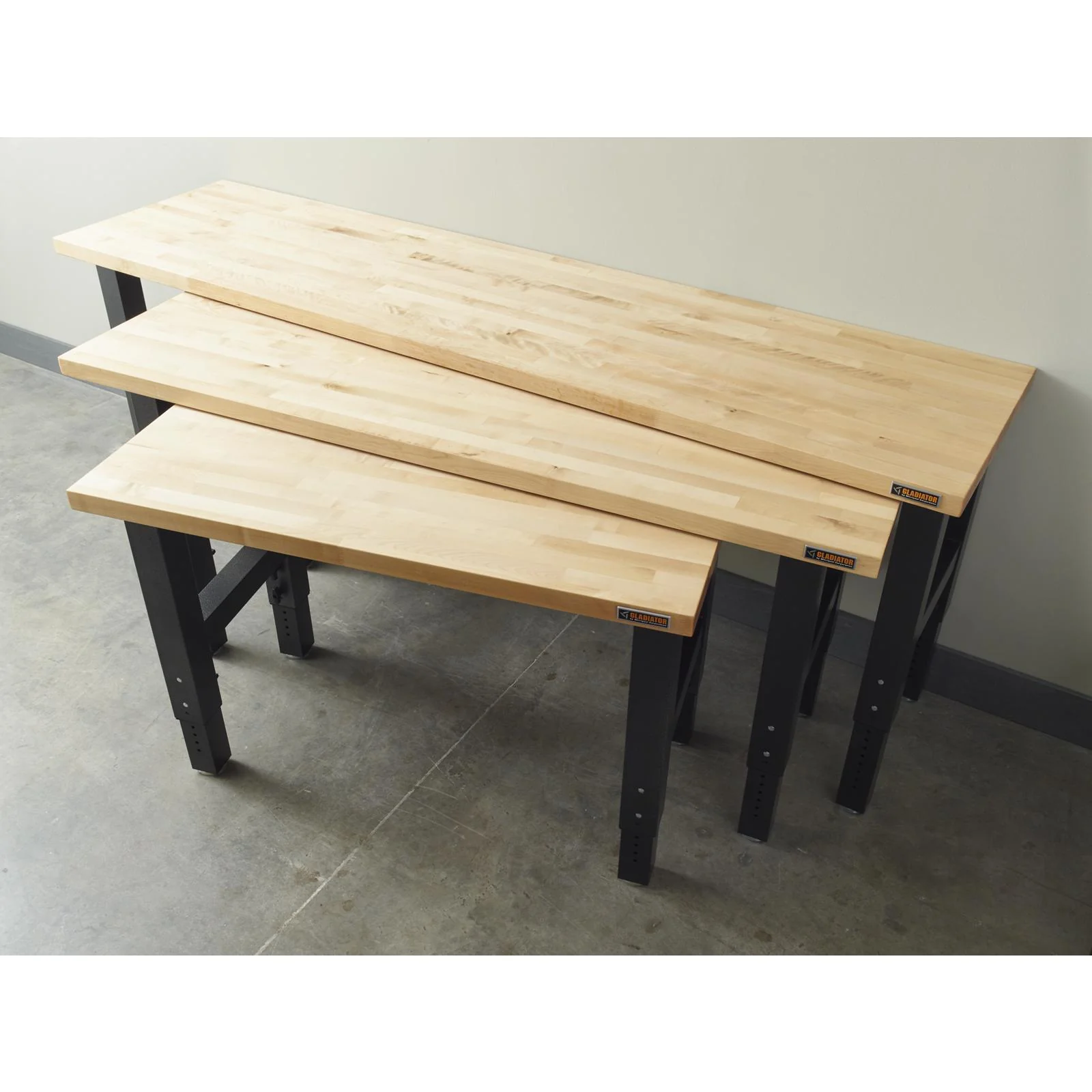 8' Adjustable Height Hardwood Workbench - Image 6