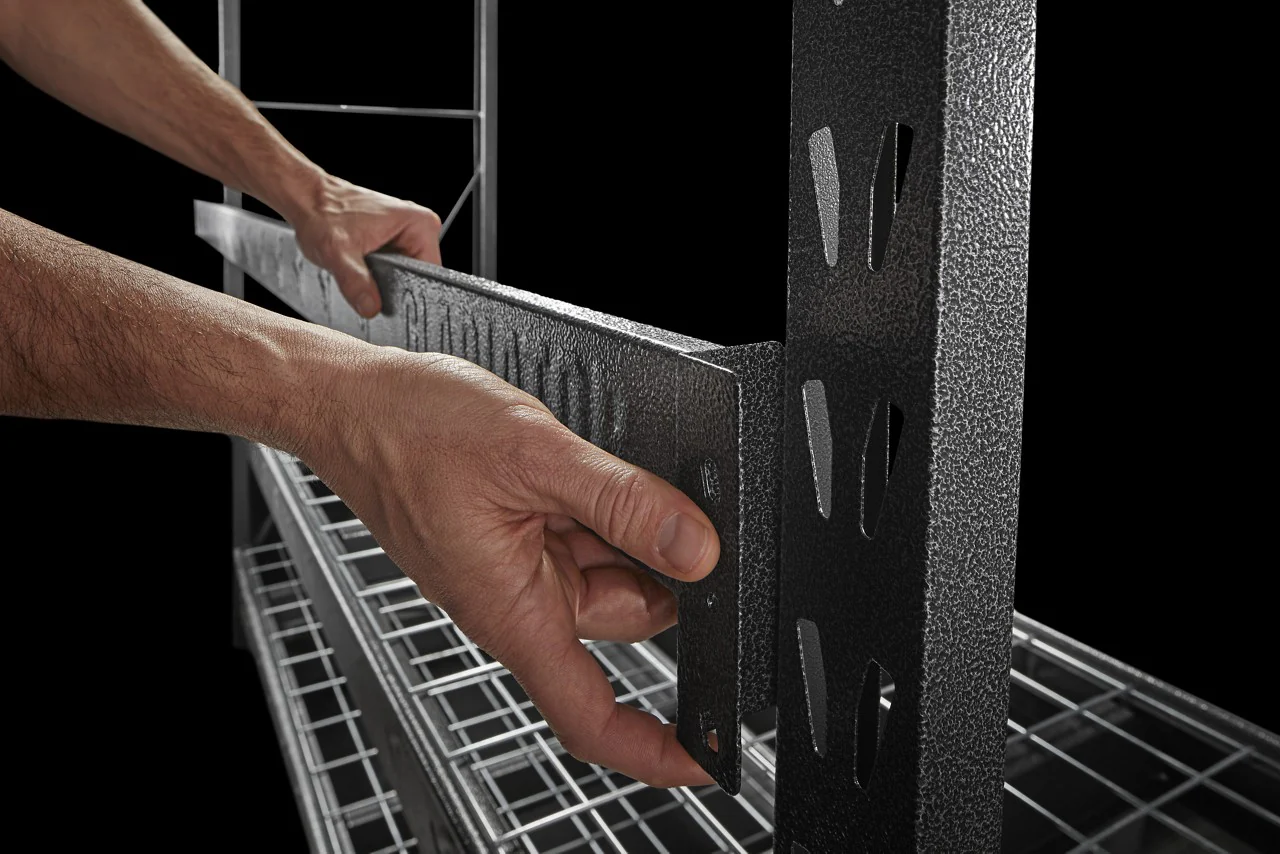 77" Wide Heavy Duty Rack with Four 24" Deep Shelves - Image 7